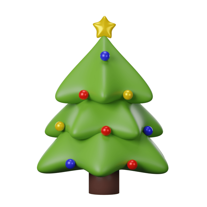 3d christmas tree door decoration