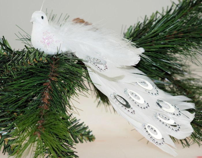 Bird clip on tree decoration