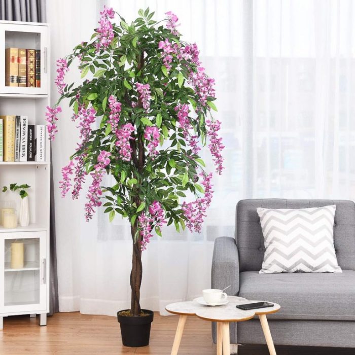 Artificial flower tree decoration