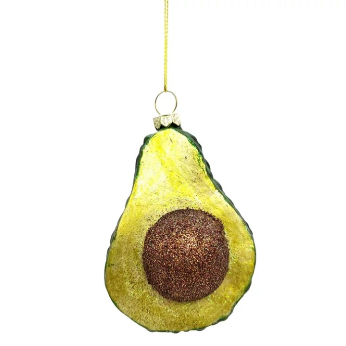 Avocado christmas tree decoration