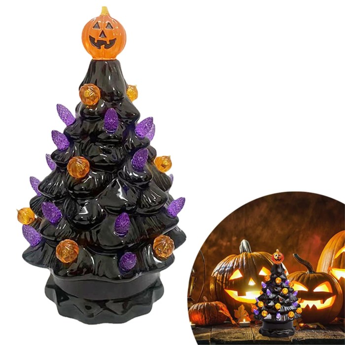 Black decoration christmas tree