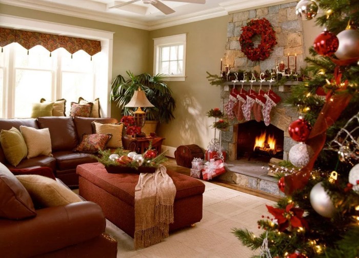 Christmas house interior design