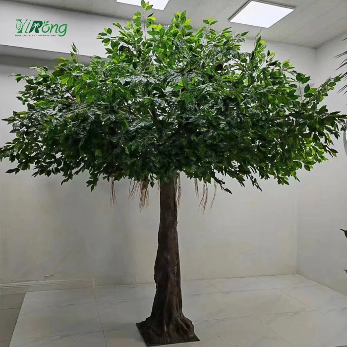 Uvg artificial banyan fake indoor decoration trees tree decor room wedding payment shipping