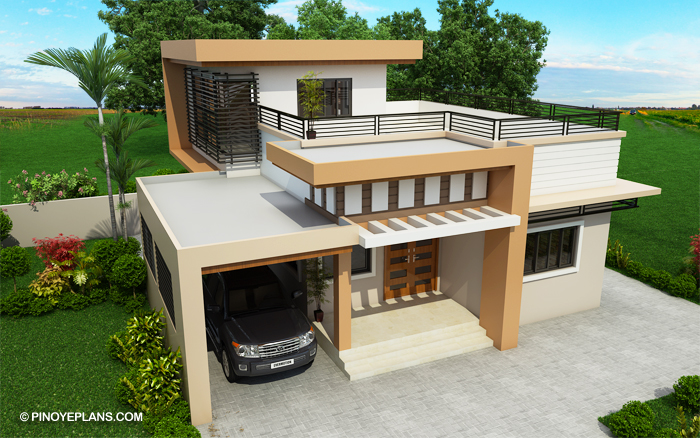 Deck storey second terrace pinoy kassandra philippine budget bungalow pinoyeplans thoughtskoto ph