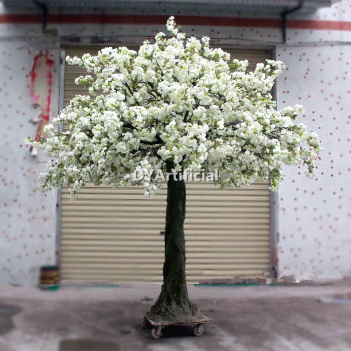 Tree white artificial wedding decor decorative branch leaves birch sale description landscape project