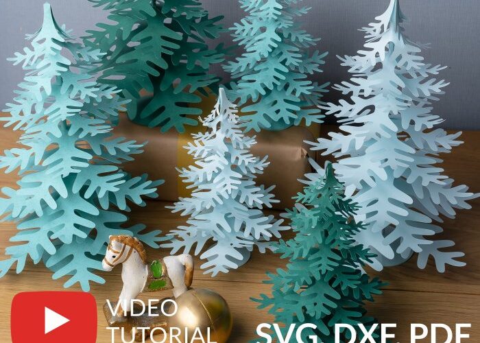 3d christmas tree door decoration