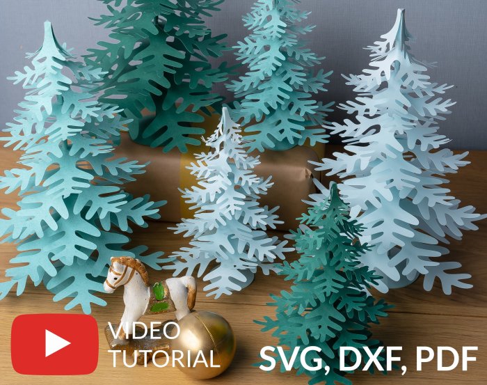 3d christmas tree door decoration