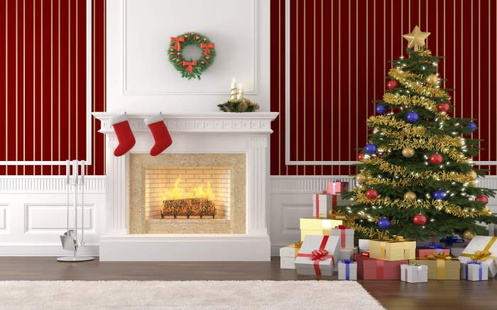 Christmas house interior design