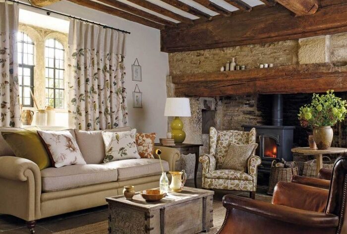 Cottage style cozy interiors interior living decor rooms cool room small winter homes chic choose board