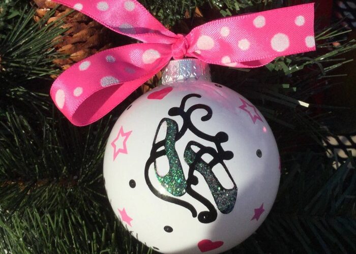 Ballet shoes christmas tree decoration