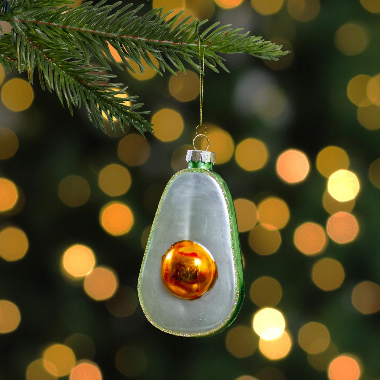 Northlight avocado ornament