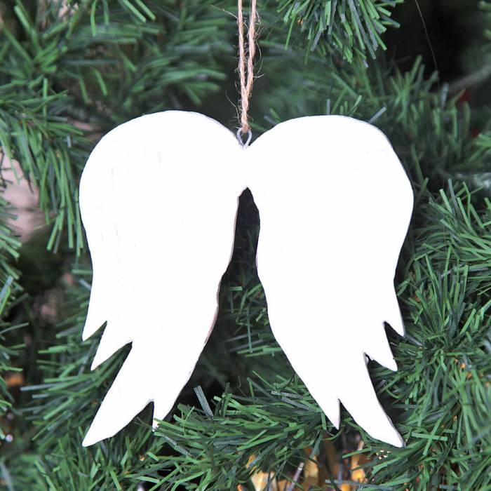 Angel wings tree decoration