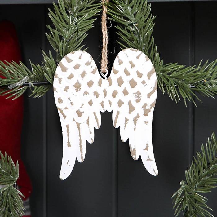 Angel wings tree decoration