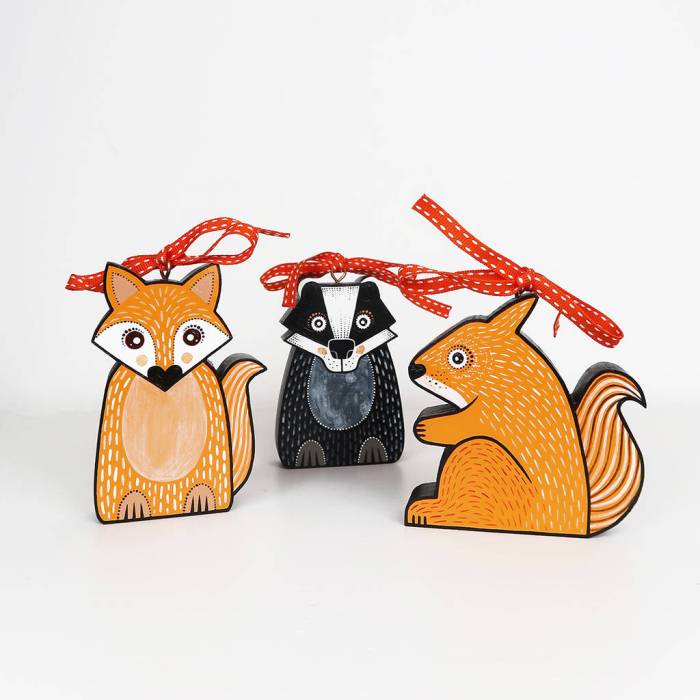 Badger christmas tree decoration