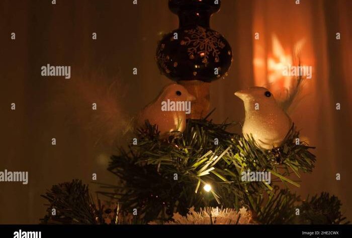 Bird decoration christmas tree