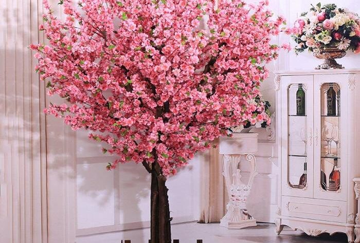 Artificial flower tree decoration