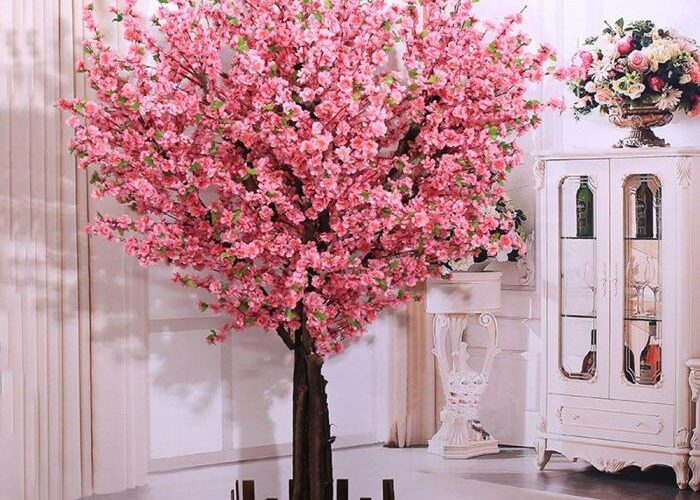 Artificial flower tree decoration